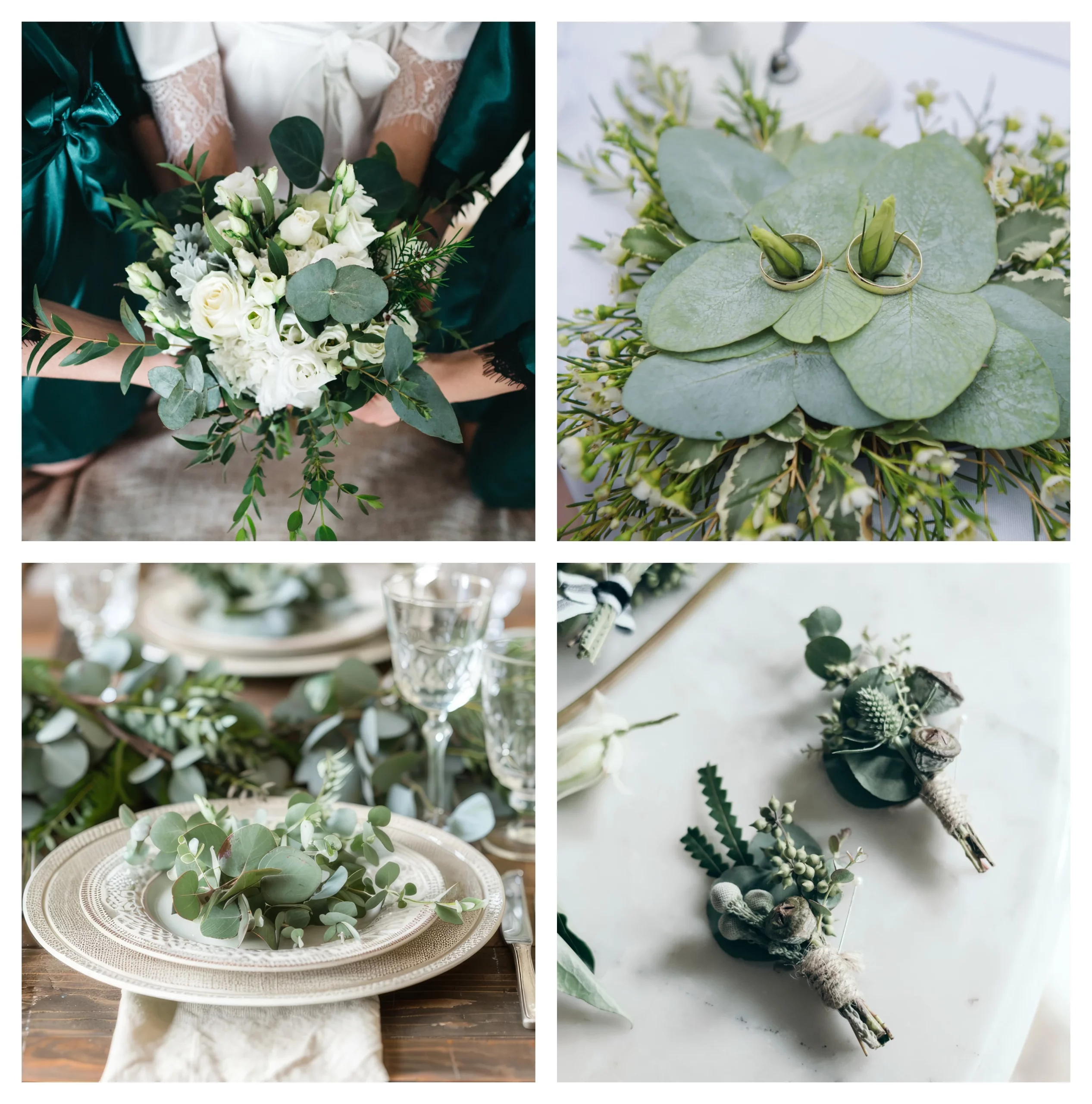 COLOR DE NUESTRA BODA VERDE EUCALIPTO