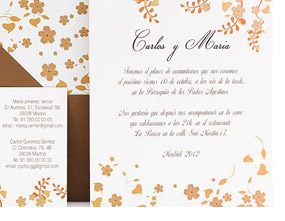 New wedding invitations 'Azulsahara Collection' : a lovely choice for your wedding day