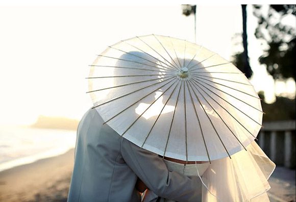 Decorar la boda con sombrillas