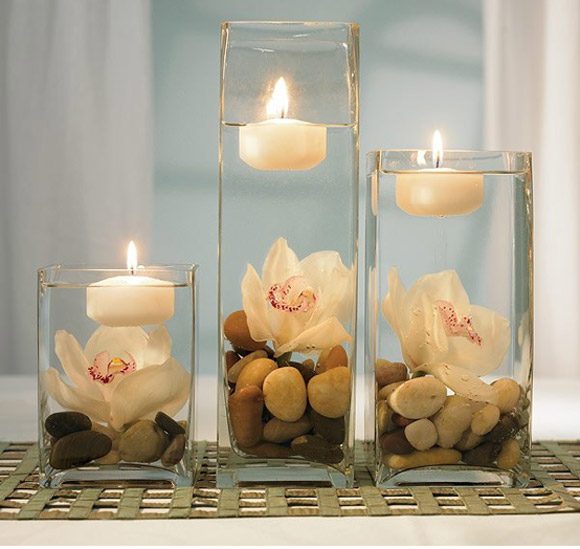 Velas para bodas otoñales e invernales