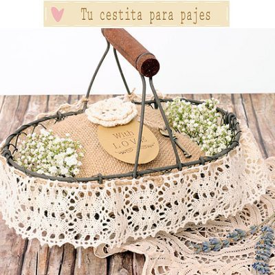 Como decorar cestas para bodas