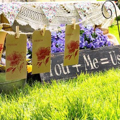 Como hacer un rincón para los deseos de tus invitados