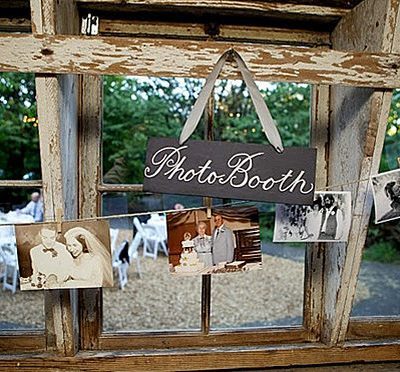 Decora con fotos tu boda. Un precioso rincón de recuerdos