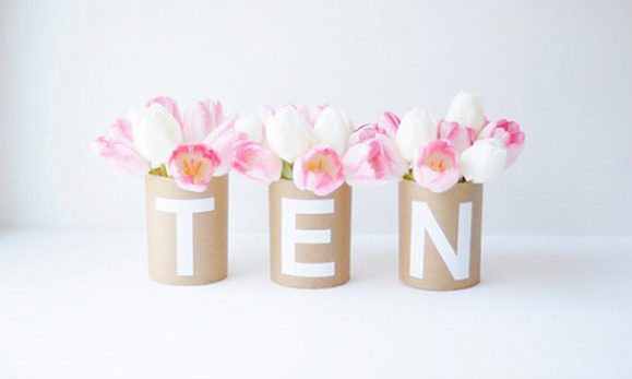 Bodas con papel kraft. Ideas para decorar