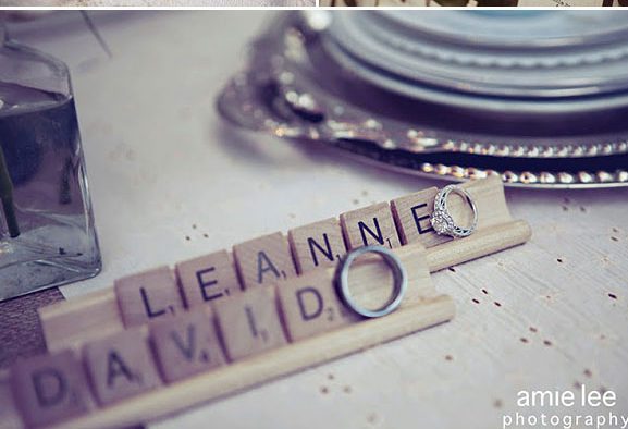 Letras de scrabble para decorar tu boda