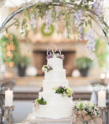 presentar las tartas en las bodas