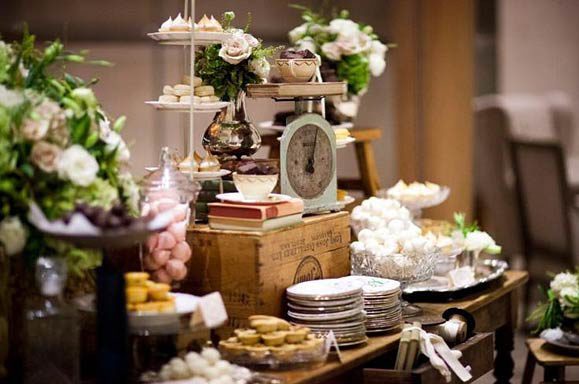 Mesas de Postres para bodas por estilos