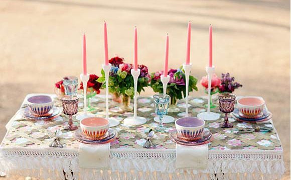 Decoración con macramé para bodas