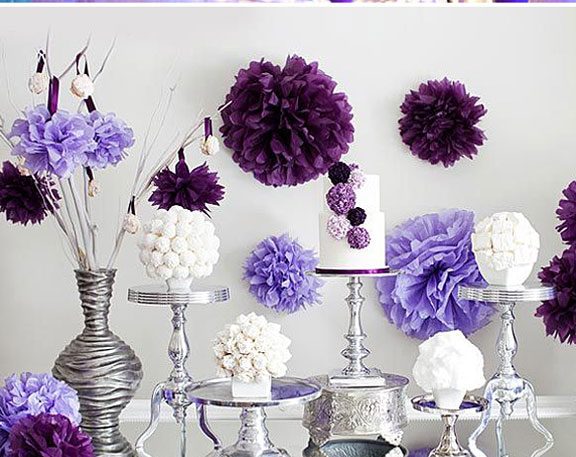 Radiant Orchid - Decoracion para bodas en color violeta