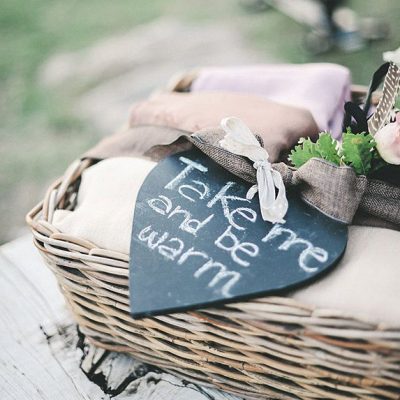 Cestas: ideas para decorar bodas y fiestas en el campo