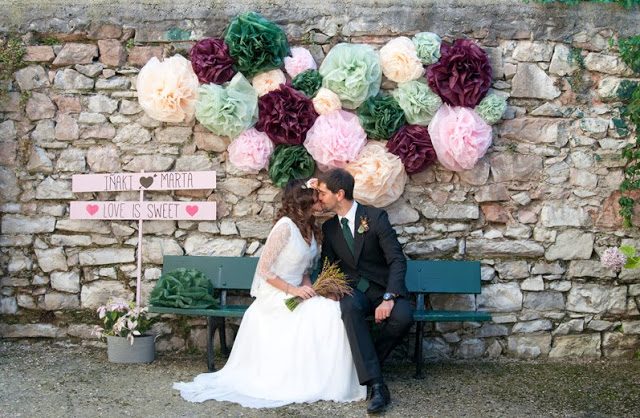 Decoración para bodas con globos de colores • Beautiful Blue Brides