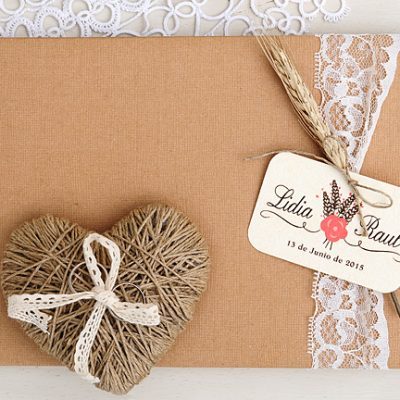 Libro de firmas boda DIY