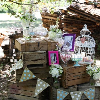 Cajas de madera vintage para decorar en tu boda