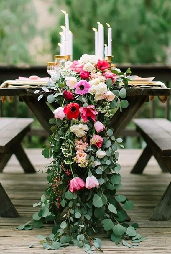 Plantas de boda eucalipto 0 centro de mesa