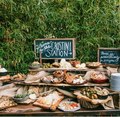Ideas originales para presentar la comida en las bodas