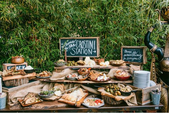 Ideas originales para presentar la comida en las bodas