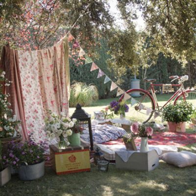 Decoración Chillout boda 1 banderines guirnalda