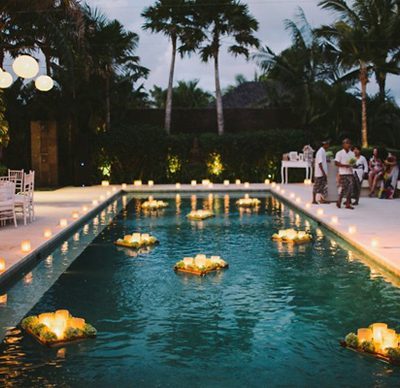 Decora las zonas de agua en tu boda