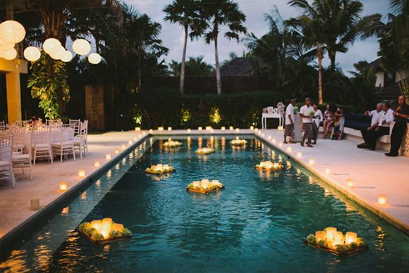 Decora las zonas de agua en tu boda