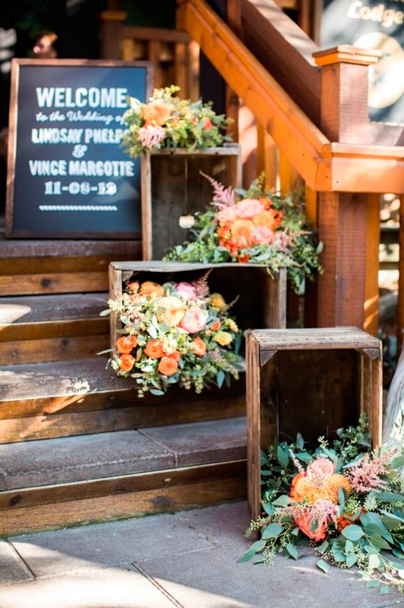 Como decorar las escaleras en las bodas