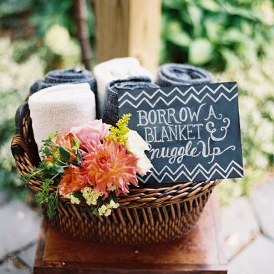 Mantas para los invitados de tu Boda