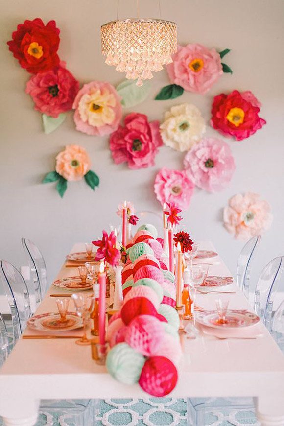 Decora tu boda con bolas de nido de abeja o honeycombs