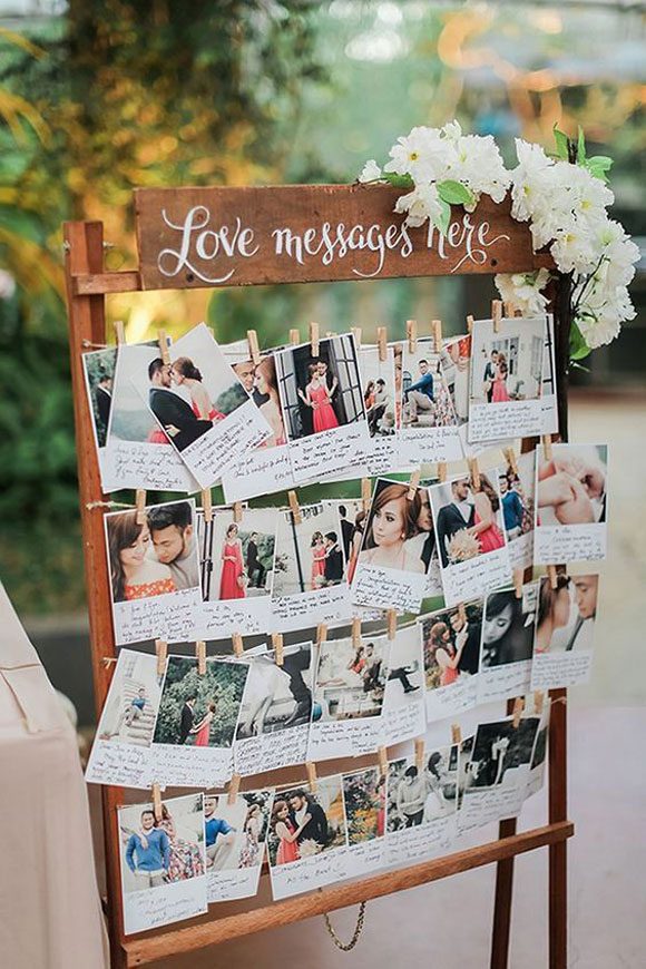 Ideas para colocar las fotos el dia de tu boda