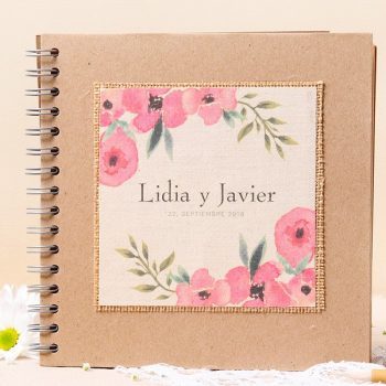 Libro de firmas Boda Acuarela de Flores