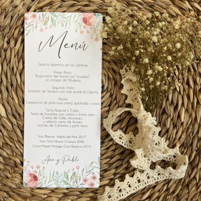 Minutas y Menús para Bodas | Diseños Elegantes y Personalizados