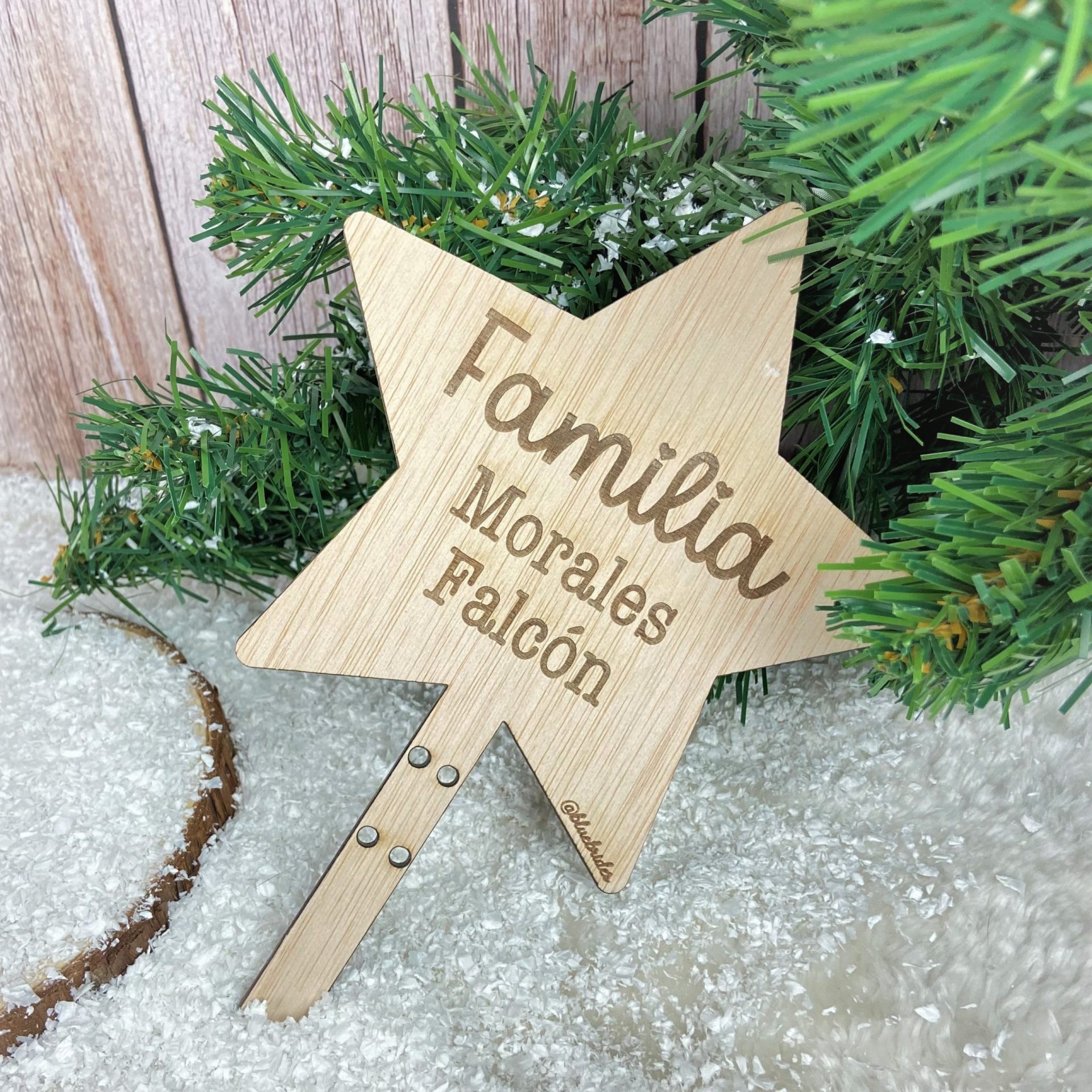 adorno estrella inicial navidad