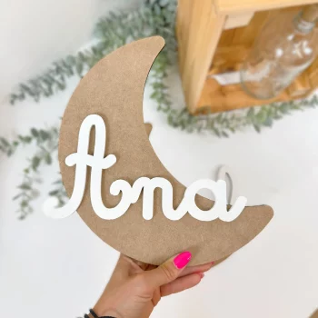 Cartel Nombre Infantil Personalizado LUNA