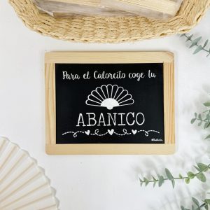 Cartel pizarra - ABANICO