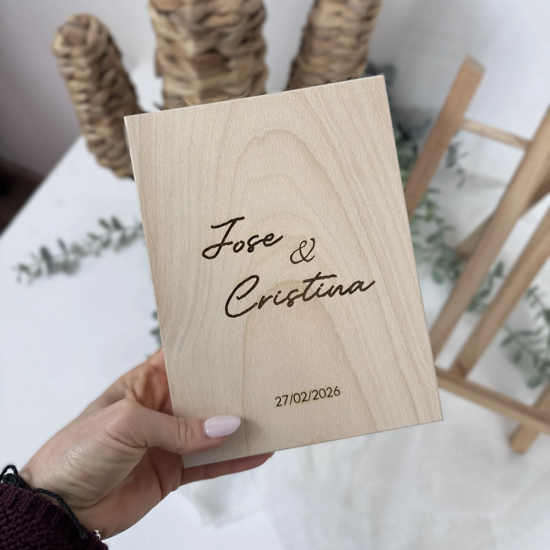 MARCO LIBRO PERSONALIZADO DETALLE BODA