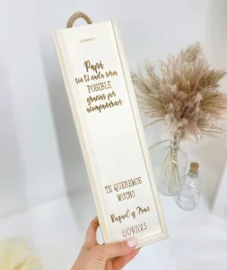 CAJA DE VINO PERSONALIZADA