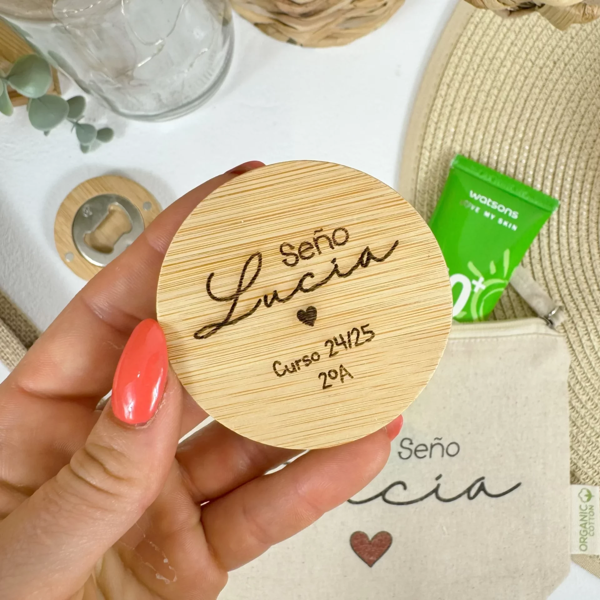 ABRIDOR MADERA PERSONALIZADO SEÑO