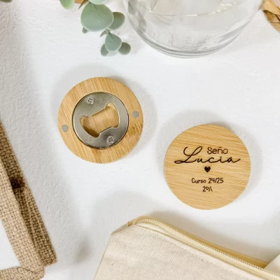 ABRIDOR MADERA PERSONALIZADO SEÑOS