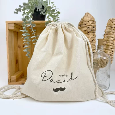 MOCHILA CUERDAS PERSONALIZADA PARA PROFES