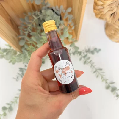 Botellitas Personalizadas Detalles de Boda TRAVEL