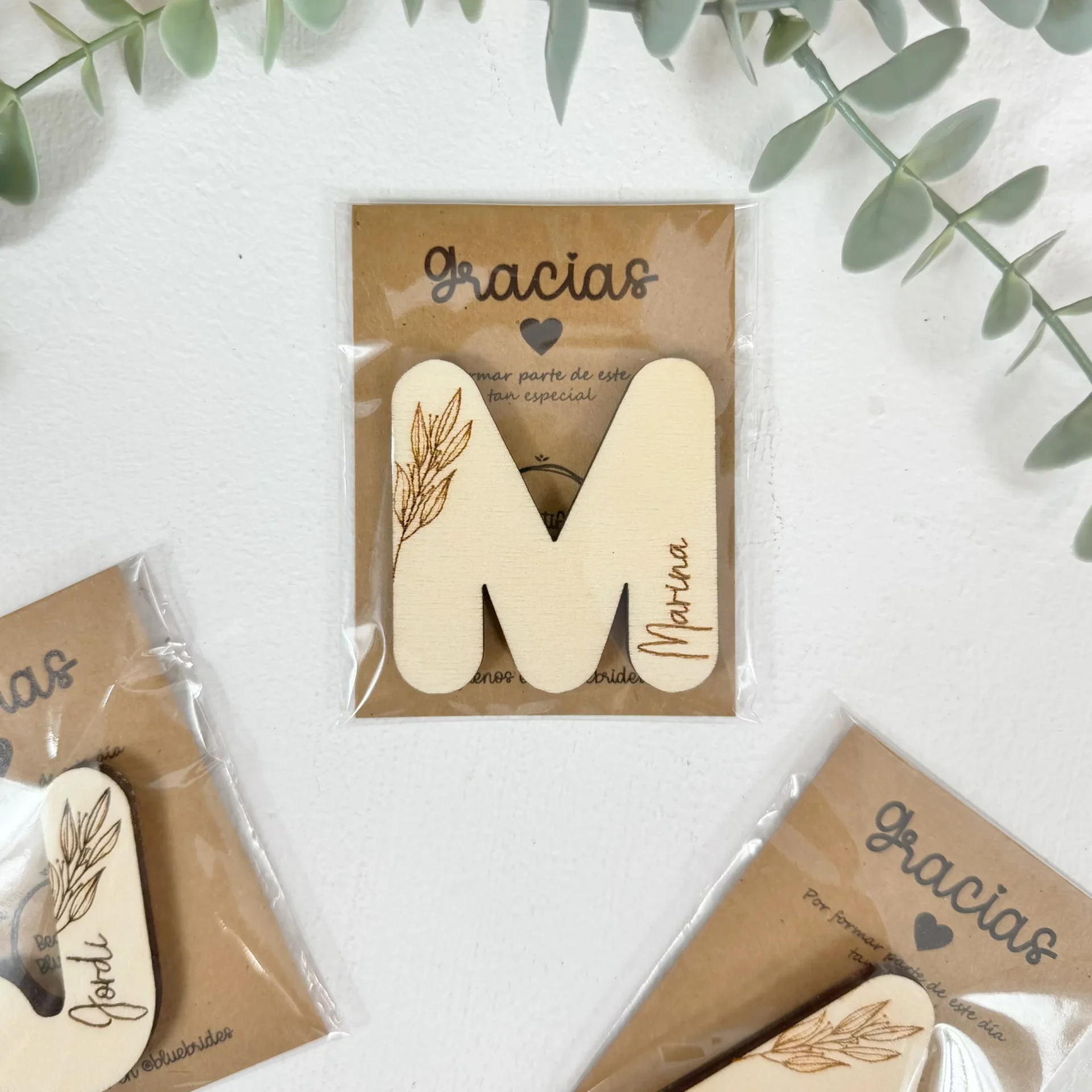 IMAN INICIAL MADERA PERSONALIZADO