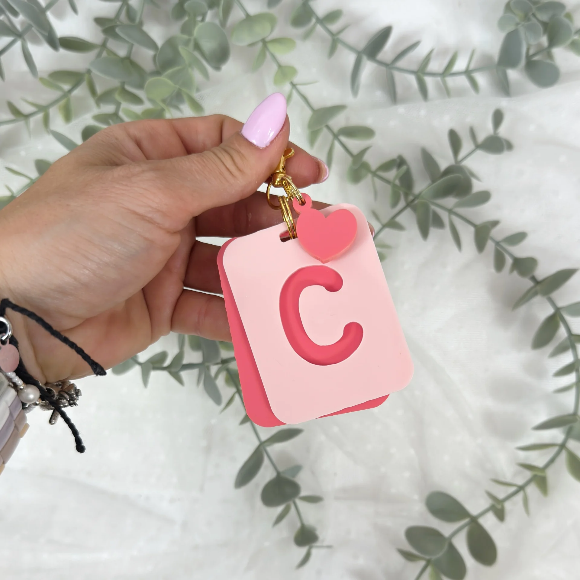 Identificador de Mochila Infantil con inicial C personalizada