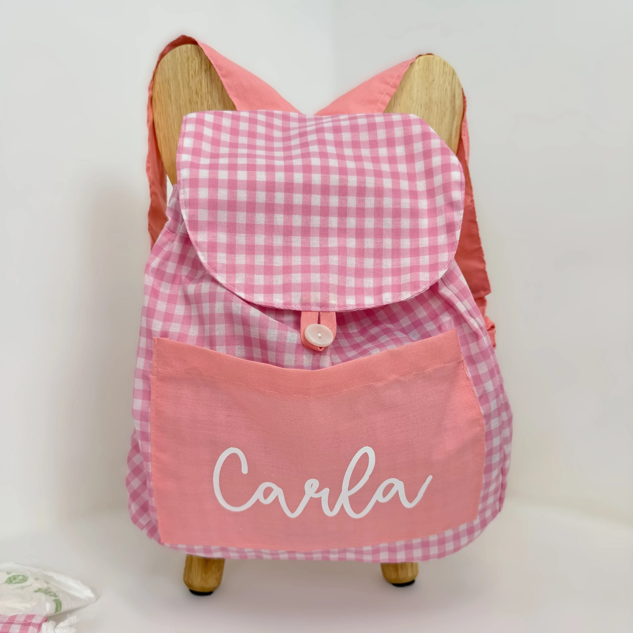 MOCHILA PERSONALIZADA GUARDERÍA ROSA
