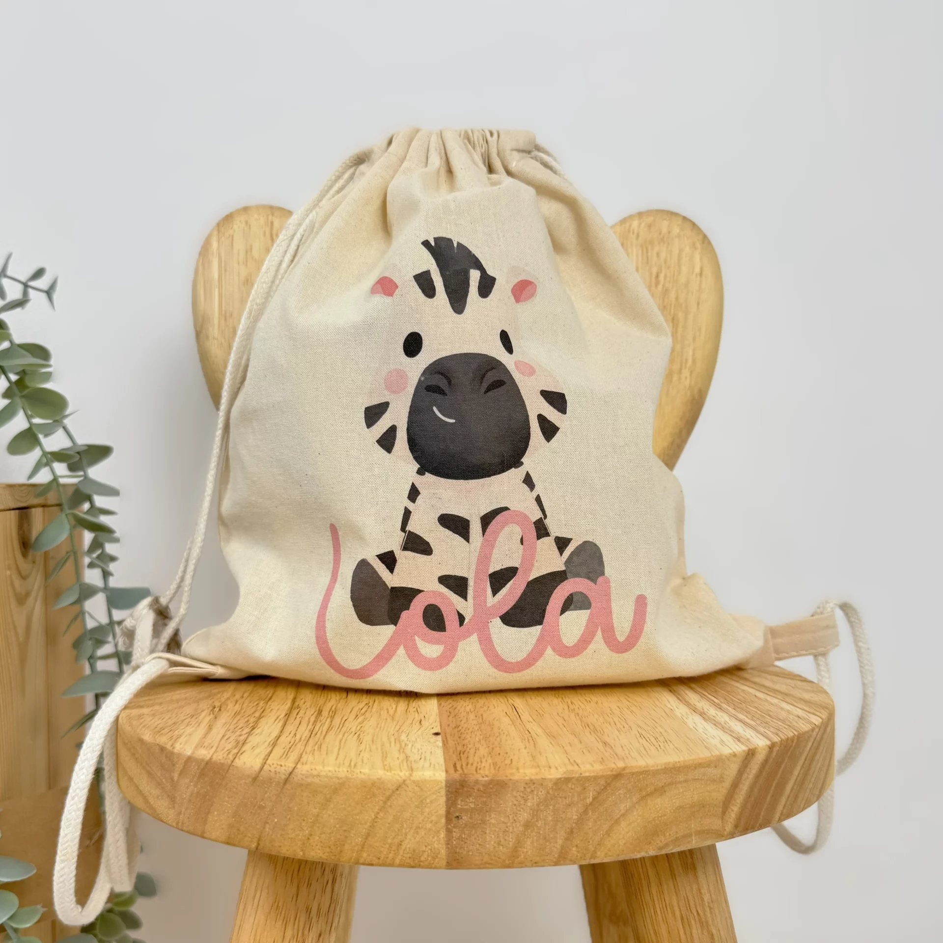 MOCHILA INFANTIL PERSONALIZADA CEBRA