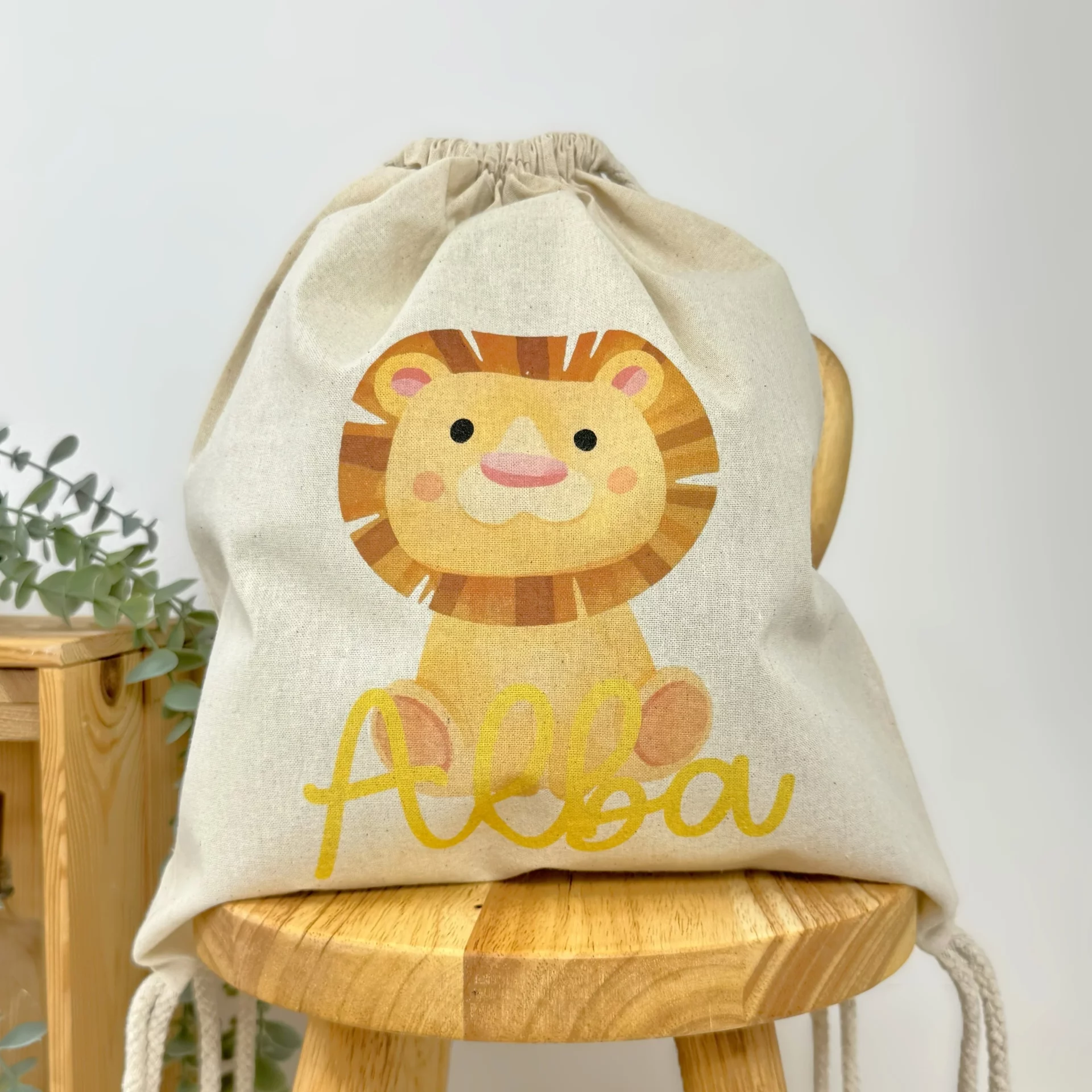 MOCHILA INFANTIL PERSONALIZADA LEON GRANDE