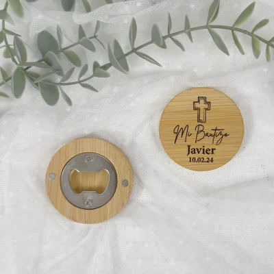 Abridor Bautizo Personalizado CRUZ