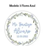 MODELO 3 - FLORES AZUL