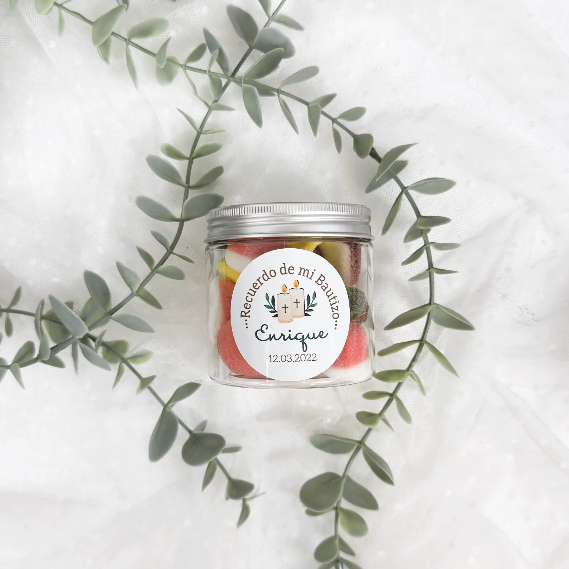 Pegatinas Personalizadas Bautizo VELAS