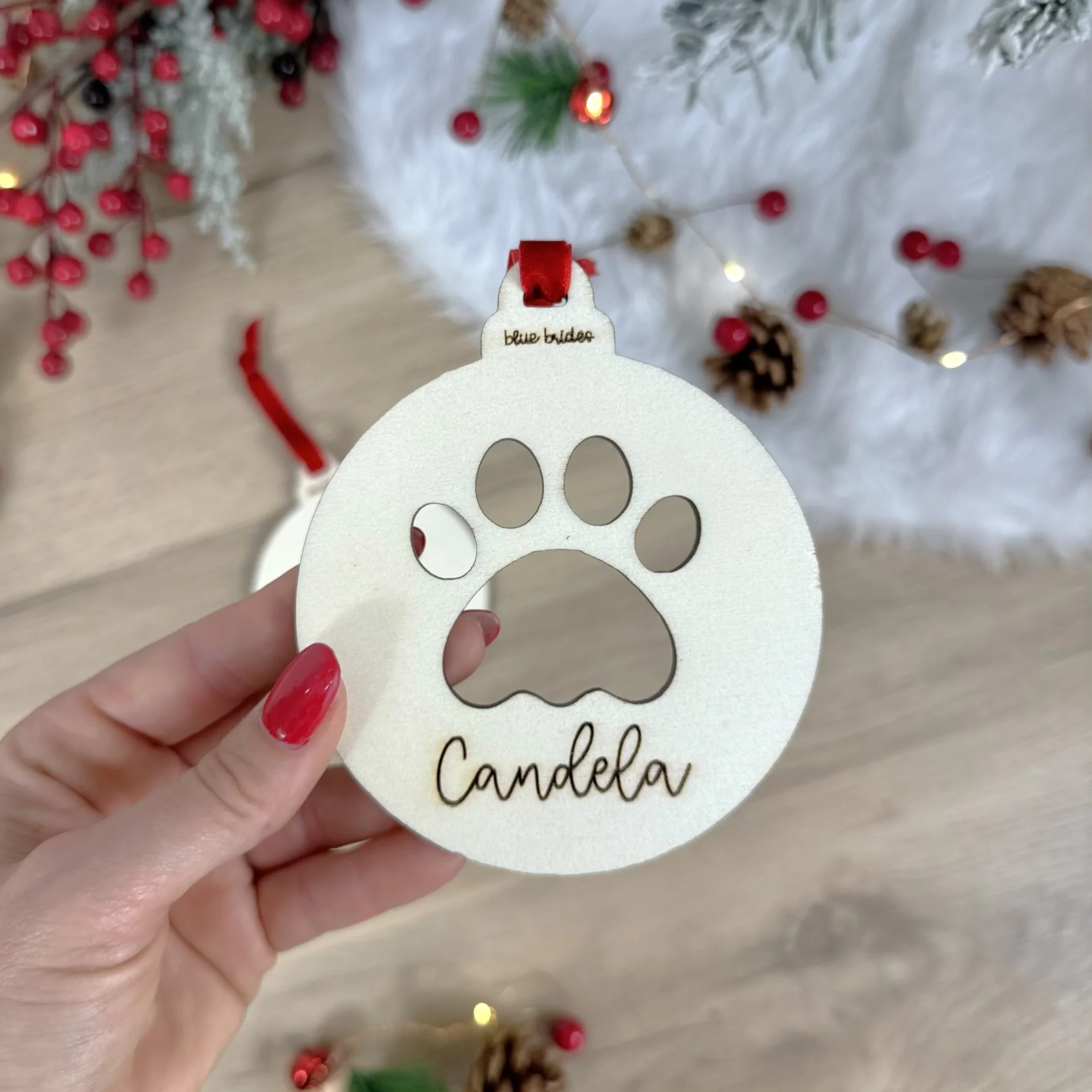 Bola Navidad Mascota Personalizada CORTADA