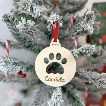 Bola Navidad Mascota Personalizada HUELLA