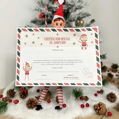 Certificado Adopcion Elfo de Navidad