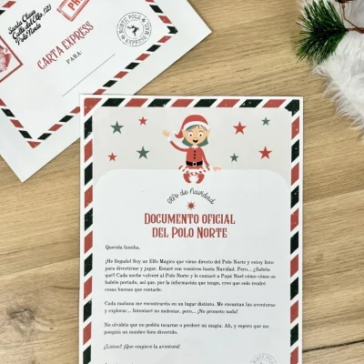 Carta Bienvenida Elfo Navidad Descargable GRATIS